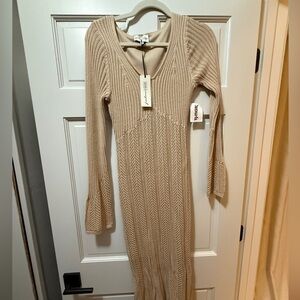 Cream Sweater Dress